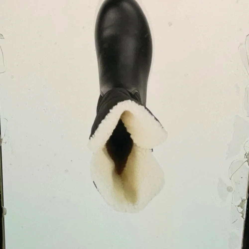 Journee Collection Pippah Winter Weather Black Quilted Winter Boots NIB Size 10 - Picture 6 of 12